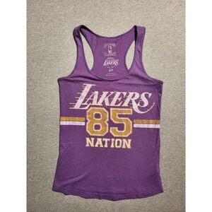 Hardwood Classics Los Angeles Lakers Women's Laker Nation Tank Top Purple Size S